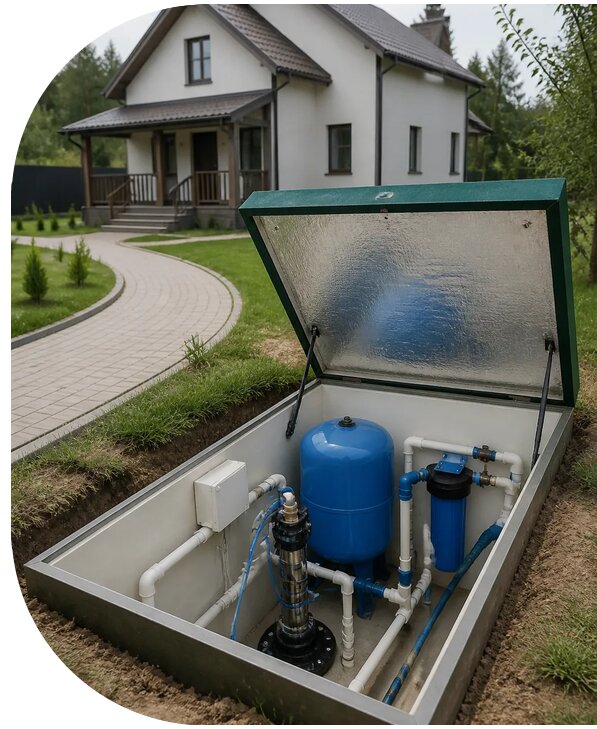 Автономное водоснабжение дома в Кимовске от 154620 р. | АПаруса-Кмв